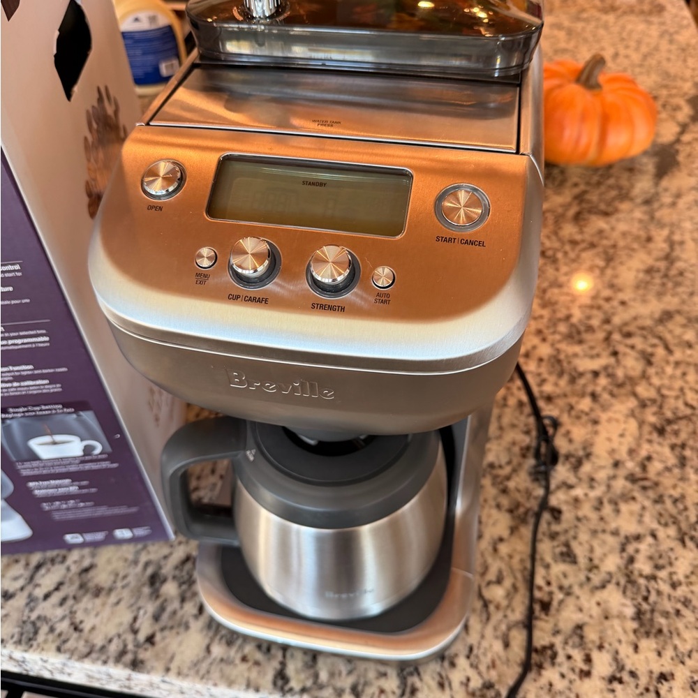 Breville Grind Control Coffee Maker in Silver
